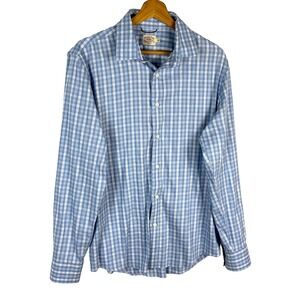 Faherty Men Longsleeve Supima Cotton Stretch Button Up Shirt Sz M Preppy Classic